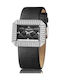 Cosmopolitan CM14202 Watch with Black Leather Strap