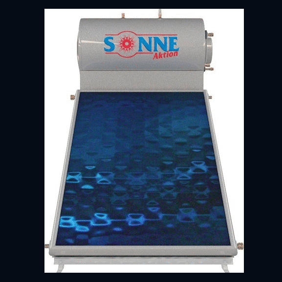 Sonne Phaethon 160 Liter Copper Tank Solar Water Heater with Double Heating Sources and 2.4m² Solar Collector