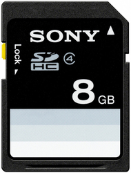 Sony SDHC 8GB Klasse 4 Standard-Geschwindigkeit