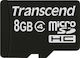 Transcend microSDHC 8GB Class 4 Default Speed