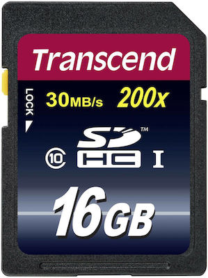 Transcend Premium 200x SDHC 16ГБ Клас 10 UHS-I