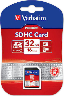 Verbatim Premium SDHC 32GB Class 10 U1 High Speed