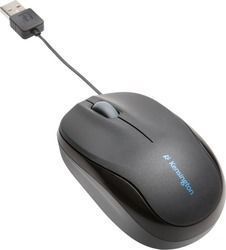 Kensington Pro Fit Retractable Wired Mini Mouse Black