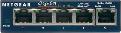 NetGear GS105GE Unverwaltet L2 Switch mit 5 Ports Gigabit (1Gbps) Ethernet