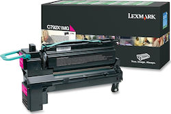 Lexmark C792X1MG Original Toner Laser Printer Magenta Randament ridicat Randament foarte ridicat 20000 Pagini