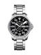 Hamilton Ανδρικό Ρολόι 42mm Μπαταρίας με Ασημί Μεταλλικό Μπρασελέ