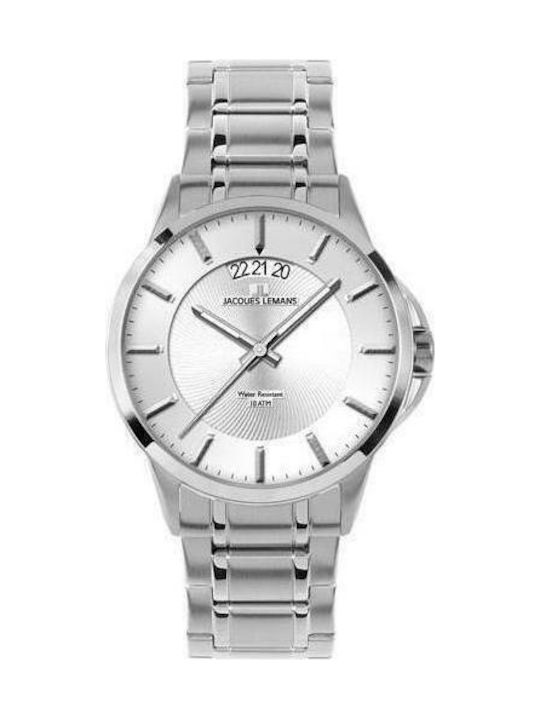 Jacques Lemans Men's Watch Battery with Silver ...