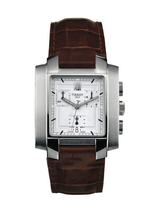Tissot T-Trend TXL Brown Leather Strap Chronograph T60151733