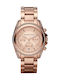 Michael Kors Blair Γυναικείο Ρολόι 39mm Χρονογράφος Μπαταρίας με Ροζ Χρυσό Μεταλλικό Μπρασελέ
