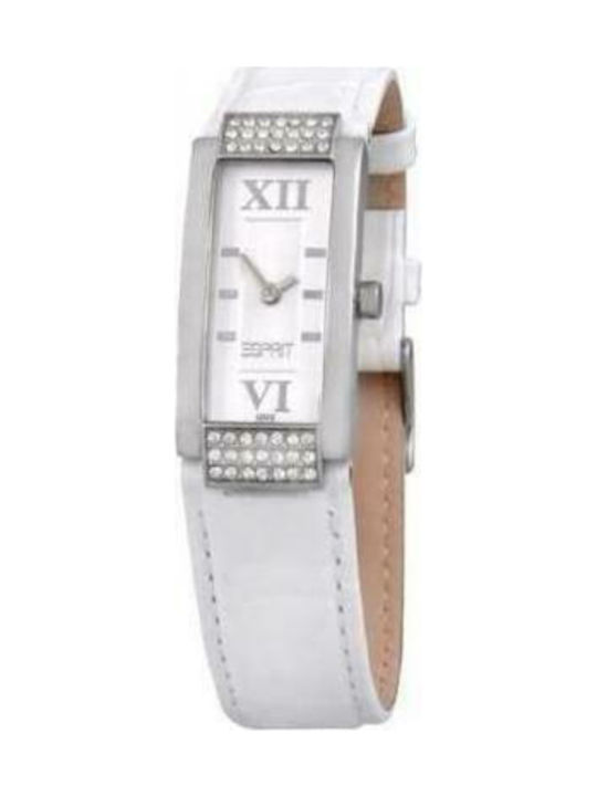 Esprit Watch with White Leather Strap ES102912001