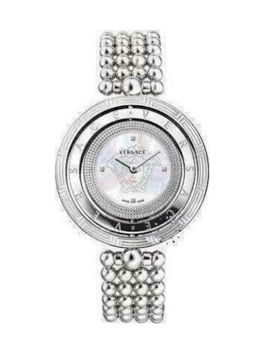 Versace Watch with Silver Metal Bracelet