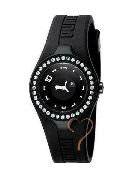 Puma Watch with Black Rubber Strap PU101122001