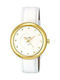 Oxette Watch with Gold Leather Strap 11X05-00271