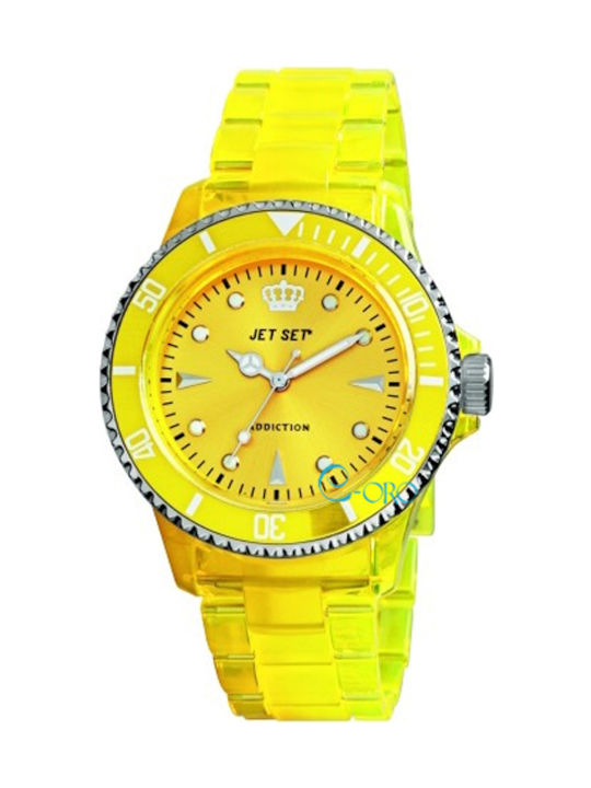 Jet Set J16354-26 Watch with Yellow Rubber Stra...