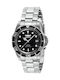 Invicta Pro Diver Herrenuhr 40mm Automatisch mit Silber Metallarmband