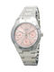 Casio Women's Watch Chronograph with Silver Metal Bracelet
