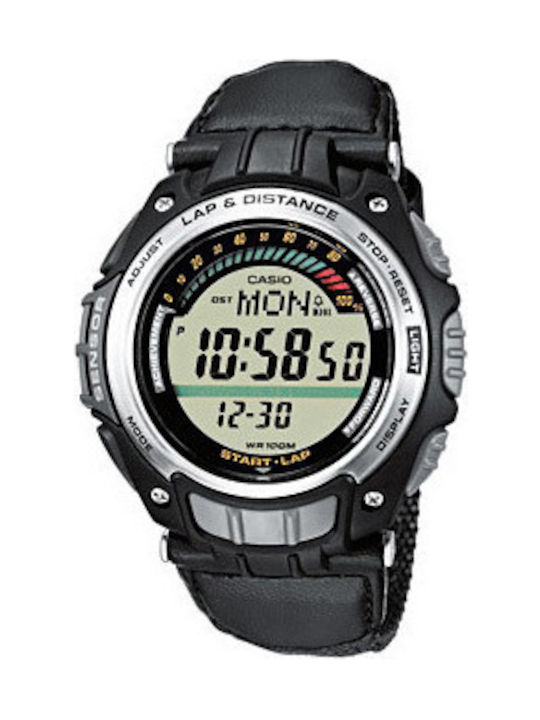 Casio Outgear Digital Watch Battery with Black Rubber Strap