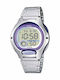Casio Digital Women's Watch with Silver Metal Bracelet
