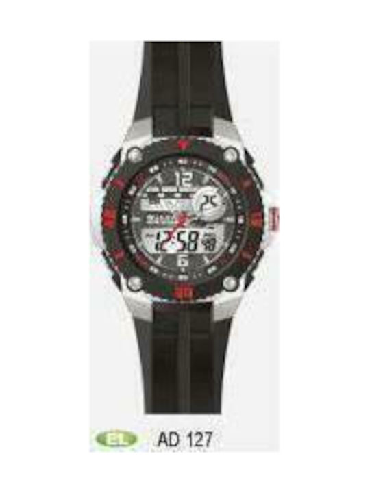 Jaga AD127 Watch with Black Rubber Strap AD127