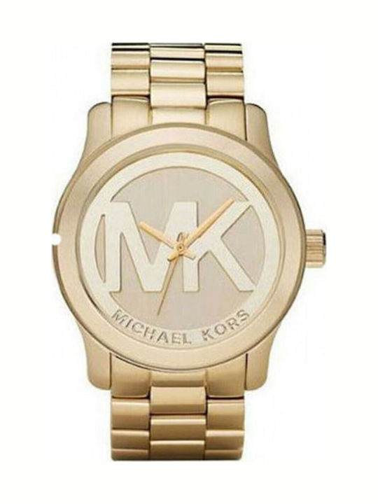Michael Kors Runway Women's Watch with Gold Metal Bracelet
