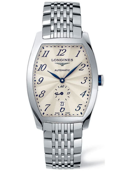 Longines L26434736 Ανδρικό Ρολόι Μπαταρίας με Ασημί Μεταλλικό Μπρασελέ