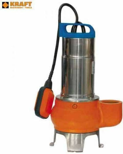 Kraft Μονοφασική Αντλία Ακαθάρτων / Λυμάτων 1hp με Φλοτέρ 63541