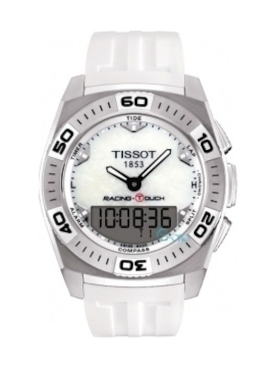 Tissot Watch Battery with Silver Rubber Strap