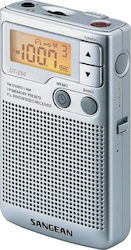 Sangean DT-250 Mini Radio Battery Silver