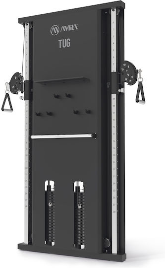 AMILA Rücken-Seilzug mit Gewichten 180kg