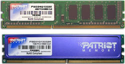 Patriot 4ГБ DDR3 RAM с Скорост 1333 за Настолен компютър