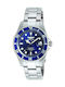 Invicta Pro Diver Watch Battery with Silver Metal Bracelet