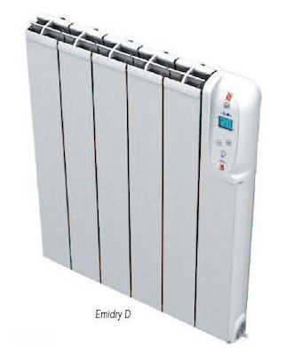 S&P Emidry-12DP 5226828300 Konvektorheizung Wand 1500W mit Elektronischem Thermostat 97.5x57.5cm Weiß