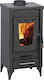 Thermiki ATS 75-10 Χαλύβδινη Ξυλόσομπα 7kW Μαύρη