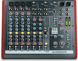 Allen & Heath ZED-10FX Αναλογική Κονσόλα 10 Καναλιών με Phantom Power & 4 Εισόδους XLR