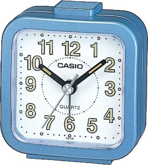 Casio Масов Часовник LED Пластмасов с Будилник Син TQ-141-2EF