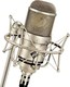 Neumann Tube / Condenser XLR Microphone M 147 Tube Shock Mounted/Clip On for Voice In Gold Colour