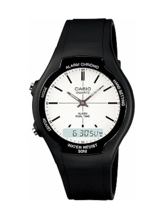 Casio Ψηφιακό Ανδρικό Ρολόι με Καουτσούκ Λουράκι