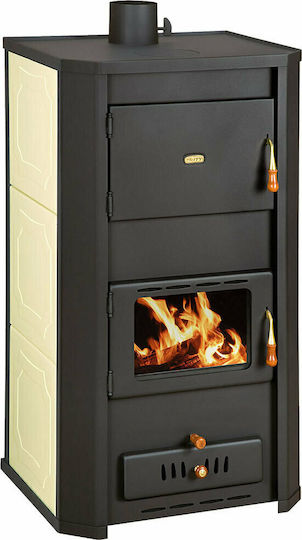 Prity WD W29 Ceramică Soba pe lemne Cuptor pe lemne 30kW Bej