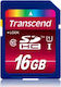 Transcend Ultimate 600x SDHC 16GB U1 UHS-I 90MB/s