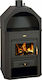 Prity Prity Metalic Soba pe lemne 15kW Negru