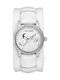 Marc Ecko Watch with White Leather Strap