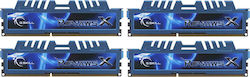 G.Skill RipjawsX 32GB DDR3 RAM με 4 Modules (4x8GB) και Ταχύτητα 1600 για Desktop