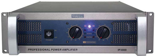 Ibiza Sound PA Power Amplifier 2 Channels 1500W/4Ω 1000W/8Ω with Cooling System Black