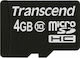 Transcend microSDHC microSDHC 4GB Class 10 Default Speed with Adapter