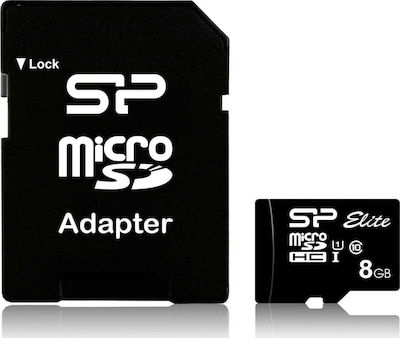 Silicon Power microSDHC 8GB Clasa 10 Viteză mare cu adaptor