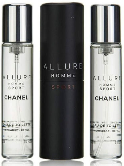 Chanel Мъжки Парфюмен Комплект с Тоалетна Вода 2 Бройки