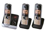 Panasonic KX-TG6723 Ασύρματο Τηλέφωνο (Τριπλό Σετ) Μαύρο