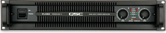 QSC PL380 PA Power Amplifier 2 Channels 2500W/4Ω 1500W/8Ω Black