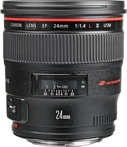 Canon Full Frame Φωτογραφικός Φακός 24mm f/1.4L II USM Wide Angle για Canon EF Mount Μαύρος