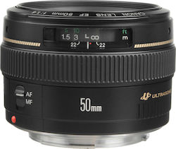 Canon Full Frame Φωτογραφικός Φακός 50mm f/1.4 USM Σταθερός για Canon EF Mount Black